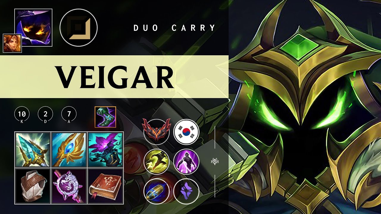 Veigar Carry vs Caitlyn - KR Grandmaster Patch 26.01