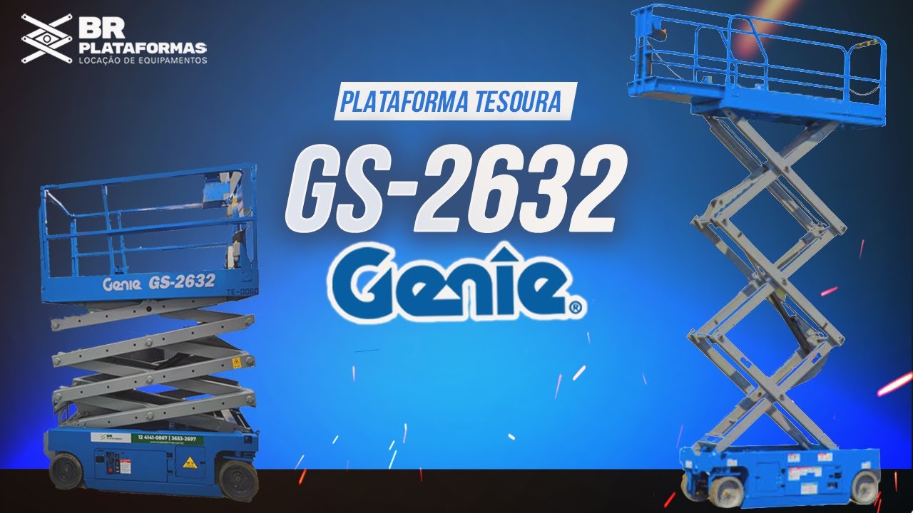 PLATAFORMA ELEVATORIA TESOURA 2632 GENIE- BR PLATAFORMAS