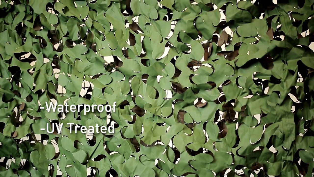 Re-inforced Woodland Camouflage Netting