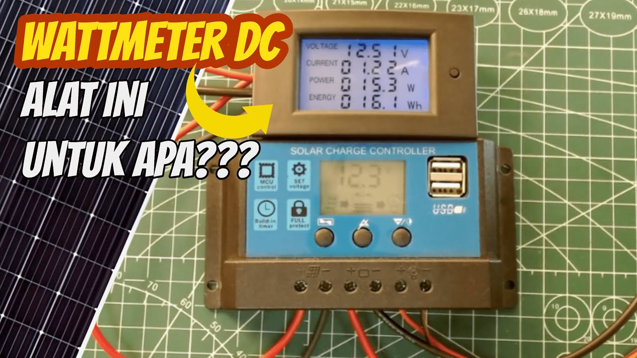 CARA PASANG WATT METER DC PLTS PANEL SURYA | MONITORING PLTS SEMAKIN MANTAP