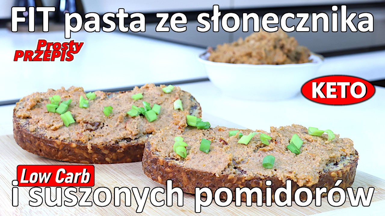 Pasta z suszonych pomidorów i słonecznika - KETO pasta do kanapek białkowych