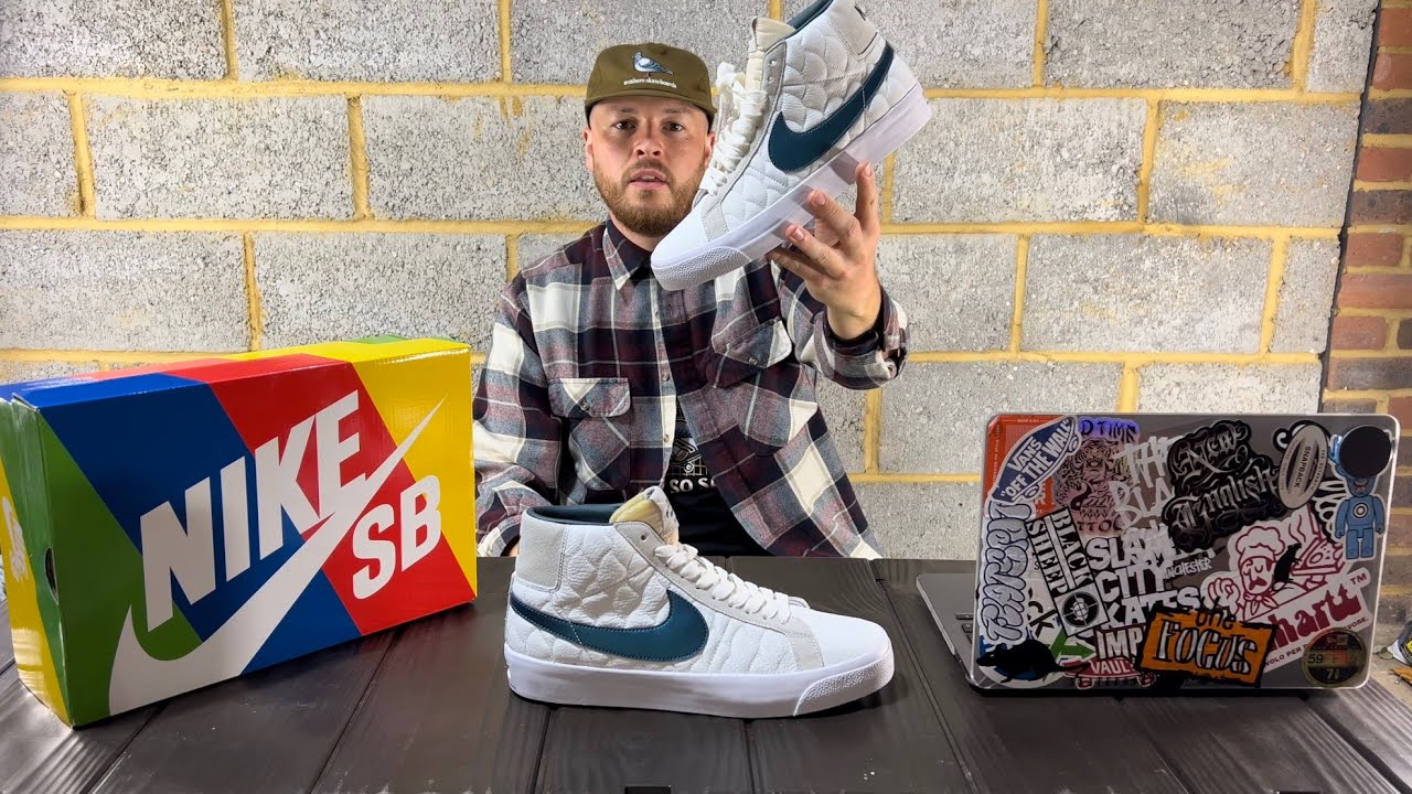 Worth buying!? Nike SB Blazer Zoom mid Eric Koston - Thought + on feet with lace swaps. 🌊 🪓 🔥