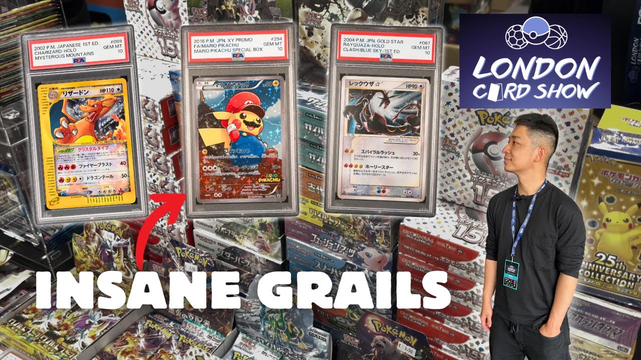 I went Pokémon GRAIL HUNTING at London Card Show (BIGGEST UK SHOW)!