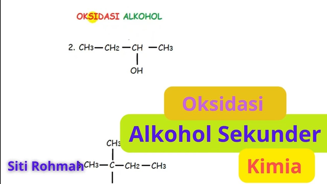 Oksidasi Alkohol part 2  Kimia ( Contoh Soal Oksidasi Alkohol Sekunder  )
