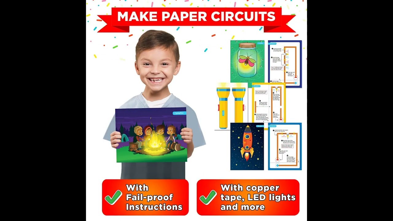 Einstein Box Electricity Kit  Science Project Kit  Electronic Circuits  Toys for Kids Age 7 14