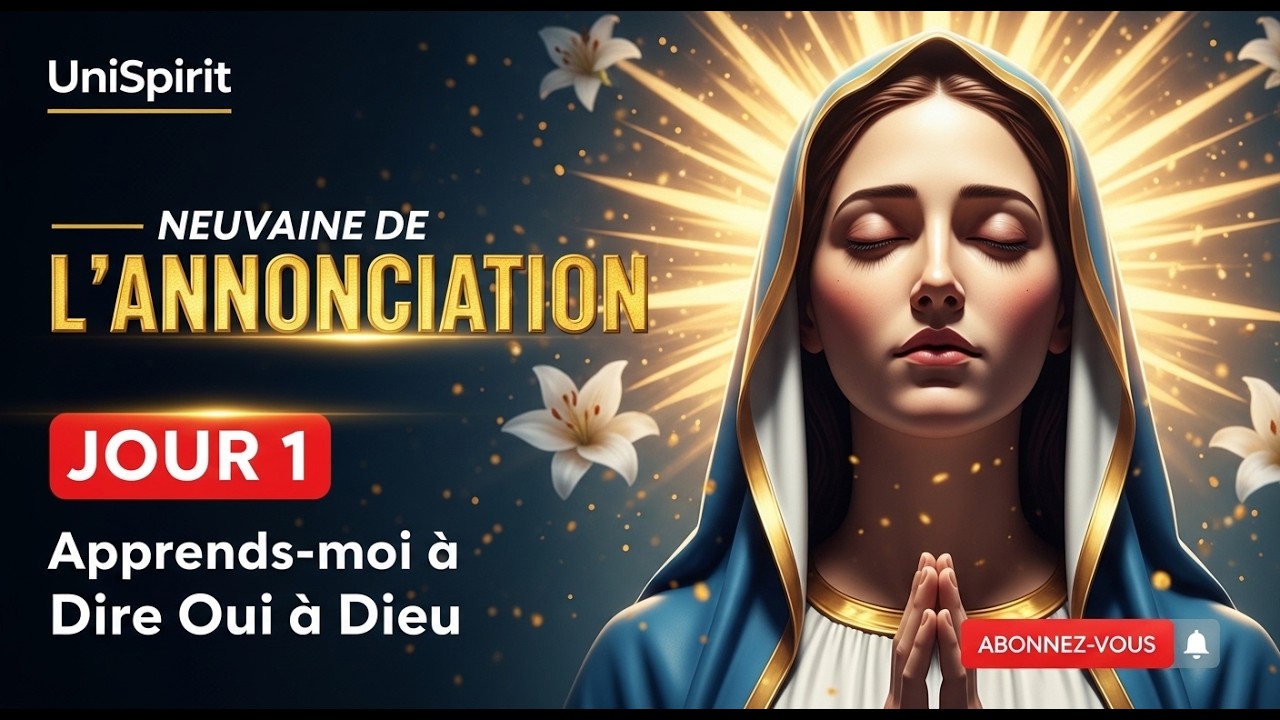 JOUR 1 — NEUVAINE DE L'ANNONCIATION | Comme Marie l'a Fait, Apprends-moi à Dire Oui à Dieu
