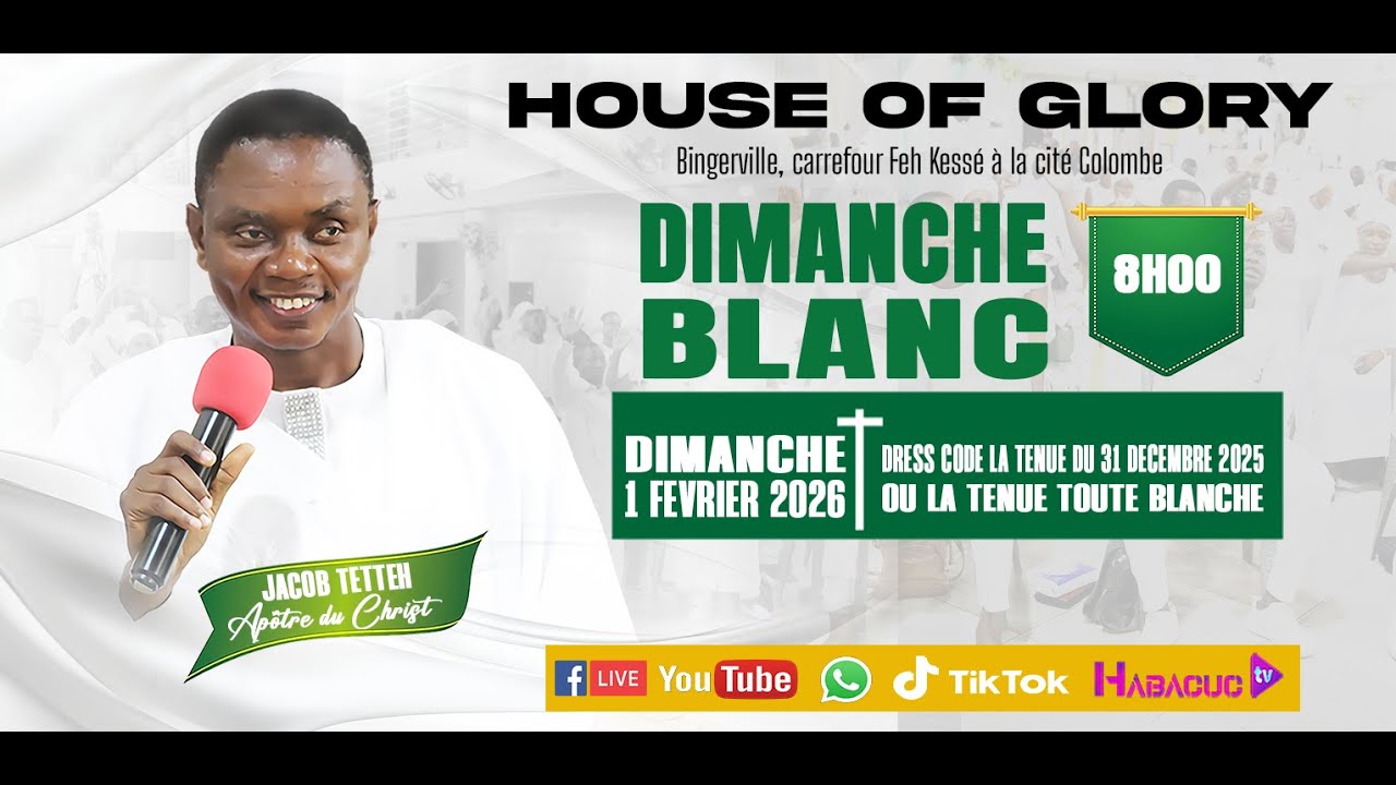 VOUS SUIVEZ  LE DIMANCHE DE BLANC 01-02-2026