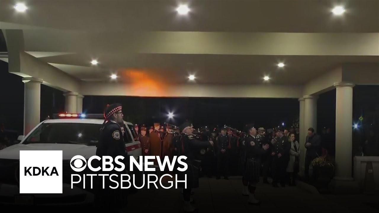 Viewing, salute held for fallen Pittsburgh Bureau of Fire Chief John Walsh