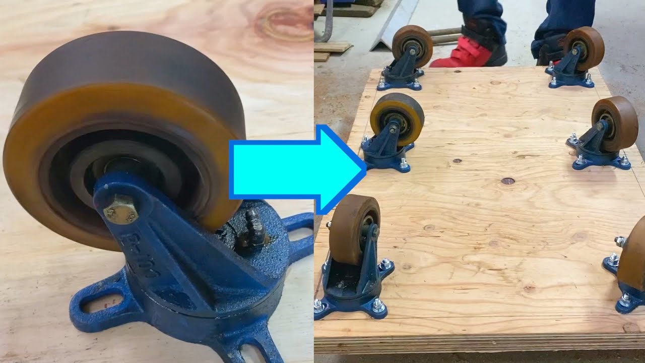 【DIY】木台車を作りました。　made a wooden trolley