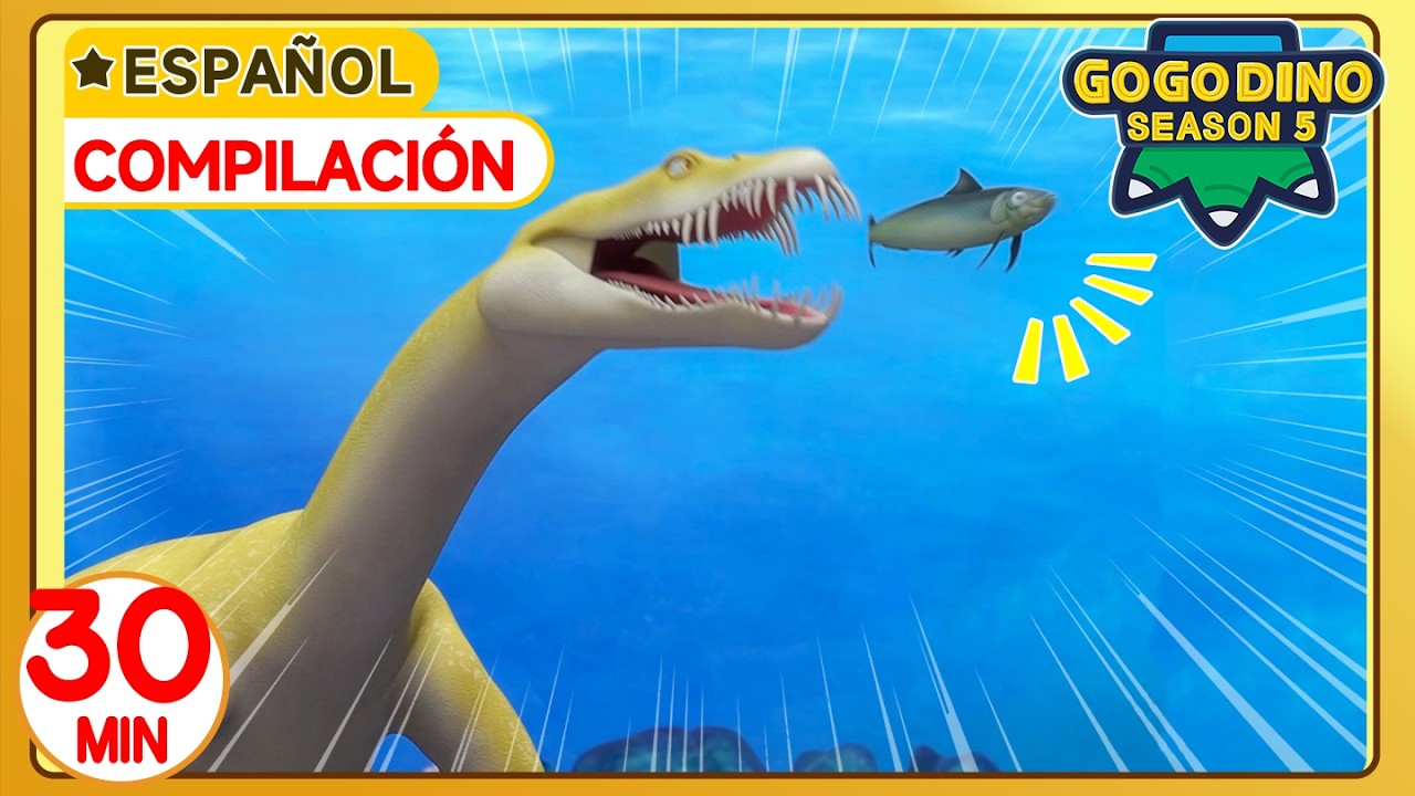 ✨ GOGODINO T5 30MIN Compilación | EP19-21 | Dibujos animados de dinosaurios 🦖 Animación de aventuras