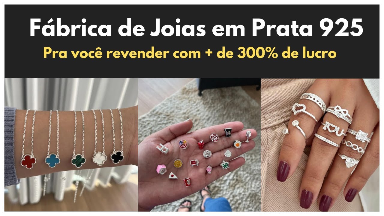 FORNECEDOR DE JOIAS EM PRATA 925 NO ATACADO DIRETO COM A FABRICA, COMPRE E REVENDA - AULA COMPLETA