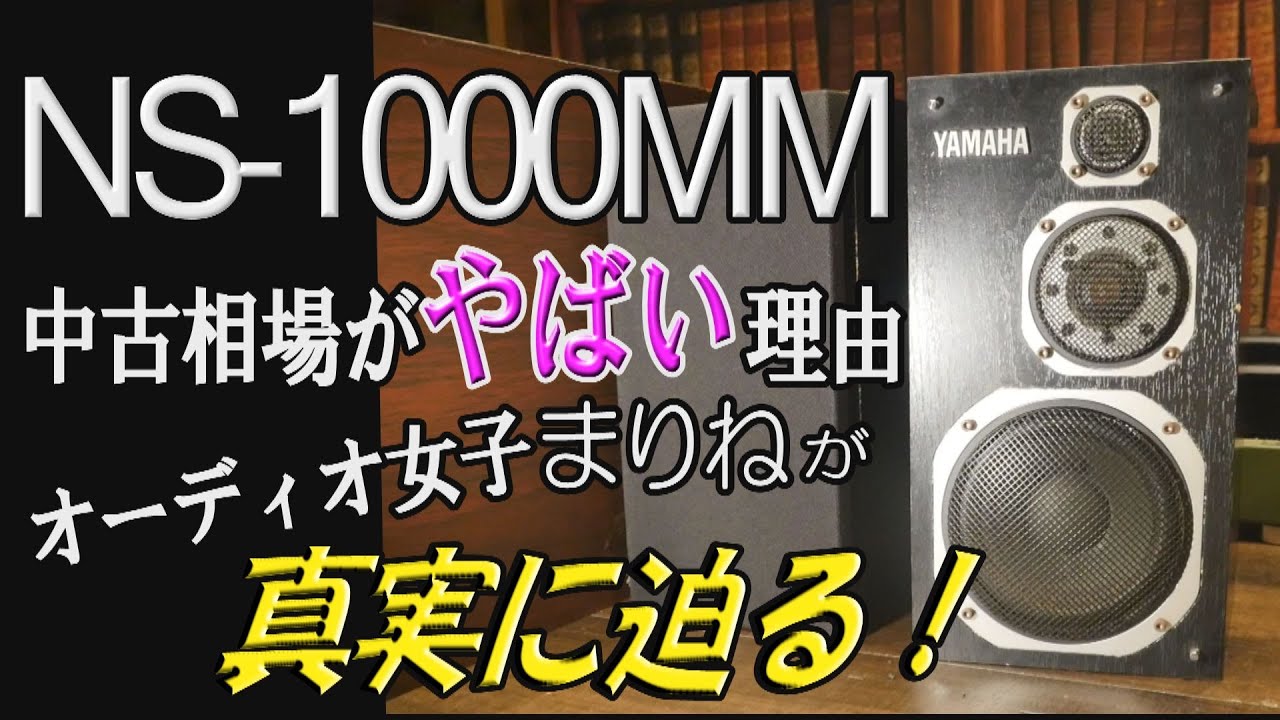 【オーディオ女子まりねの中古価格相場が著しく高いスピーカーの真実に迫る！】YAMAHA NS-1000MM  VS  同世代同価格帯のJBL N24