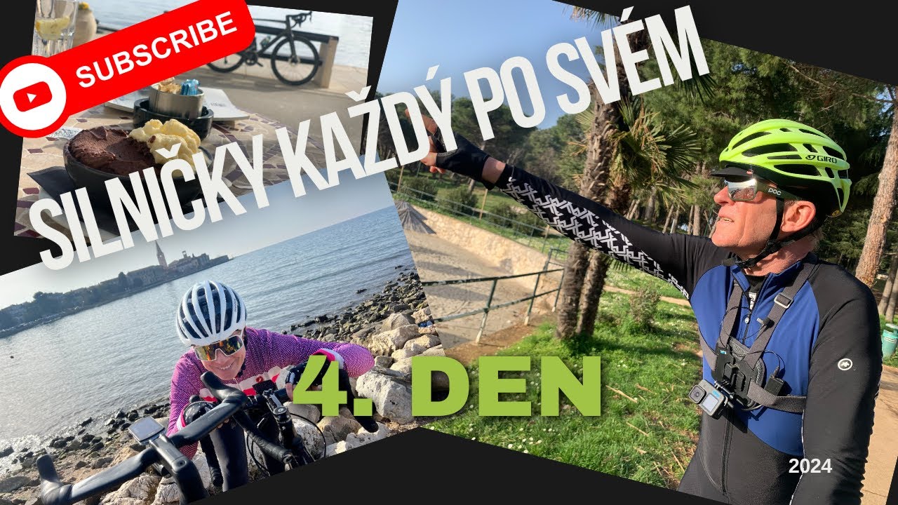 Silniční cyklistika Poreč den 4  100km v kopcích + Iva s kamerou