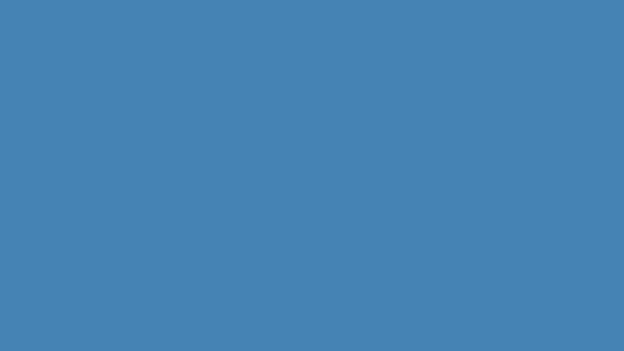 La serenidad profunda de Azul Acero : Pantalla Completa (#4682B4) | 12 Horas