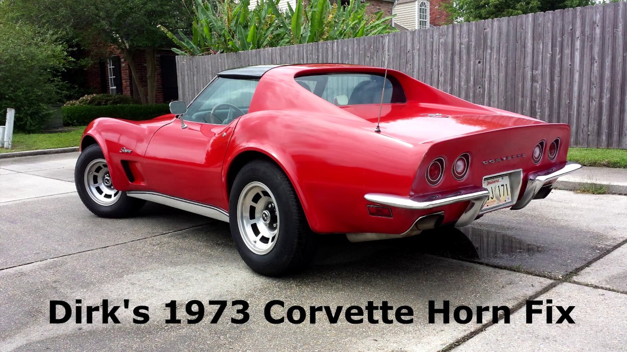 Dirk's Germany Bound 1973 Corvette Stingray Video 3: Horn Issues