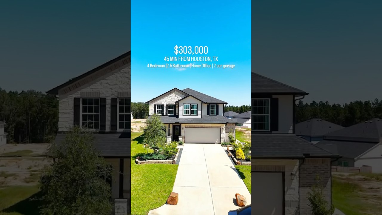 This is what 300k can get you in Houston Texas #houstonproperties #2025 #realtor #newconstruction