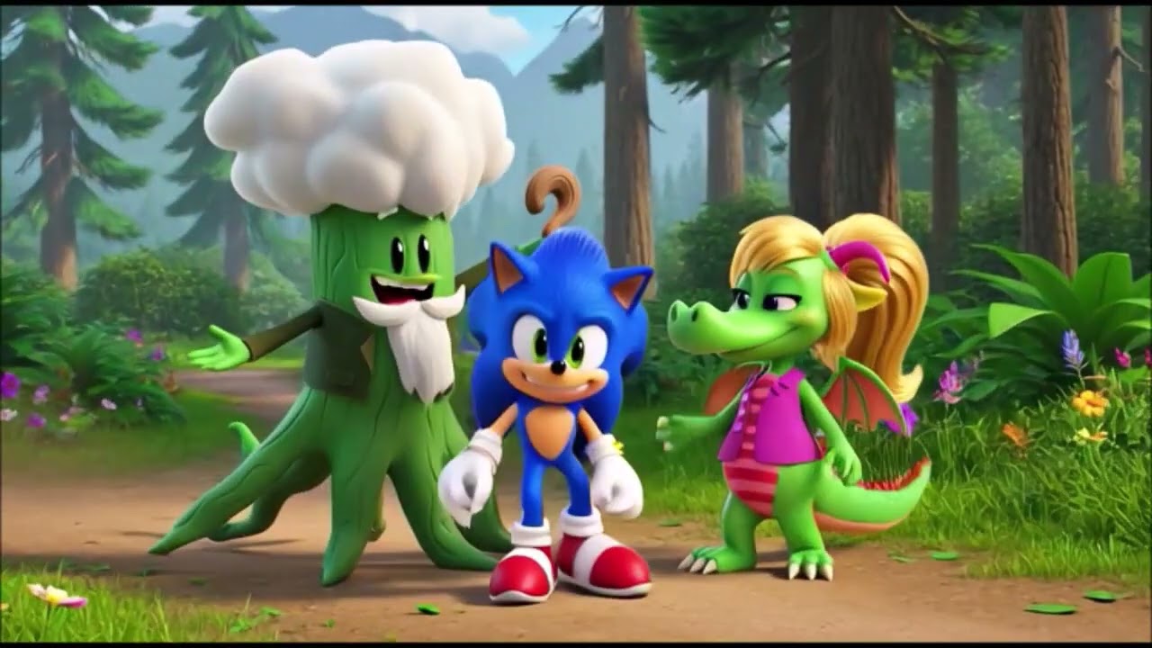 Caroline the Friendly Dragon and her Father Green Tree