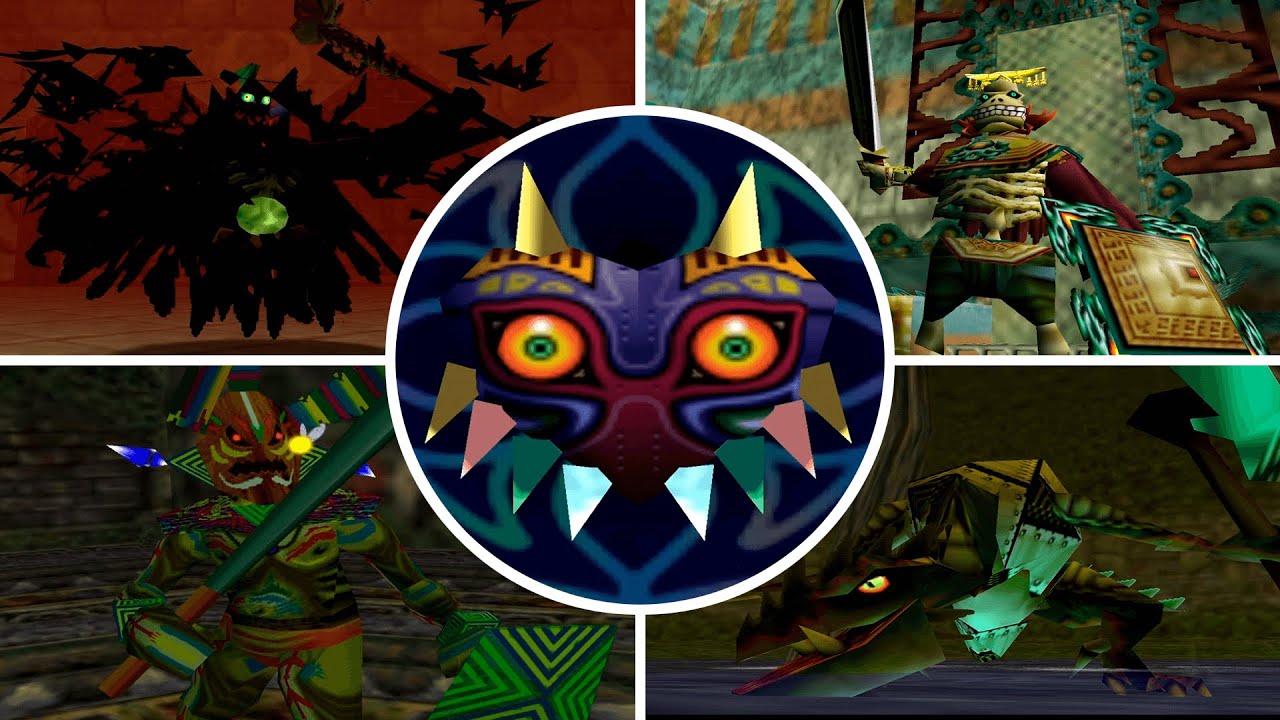 The Legend of Zelda: Majora's Mask - All Bosses (No Damage)