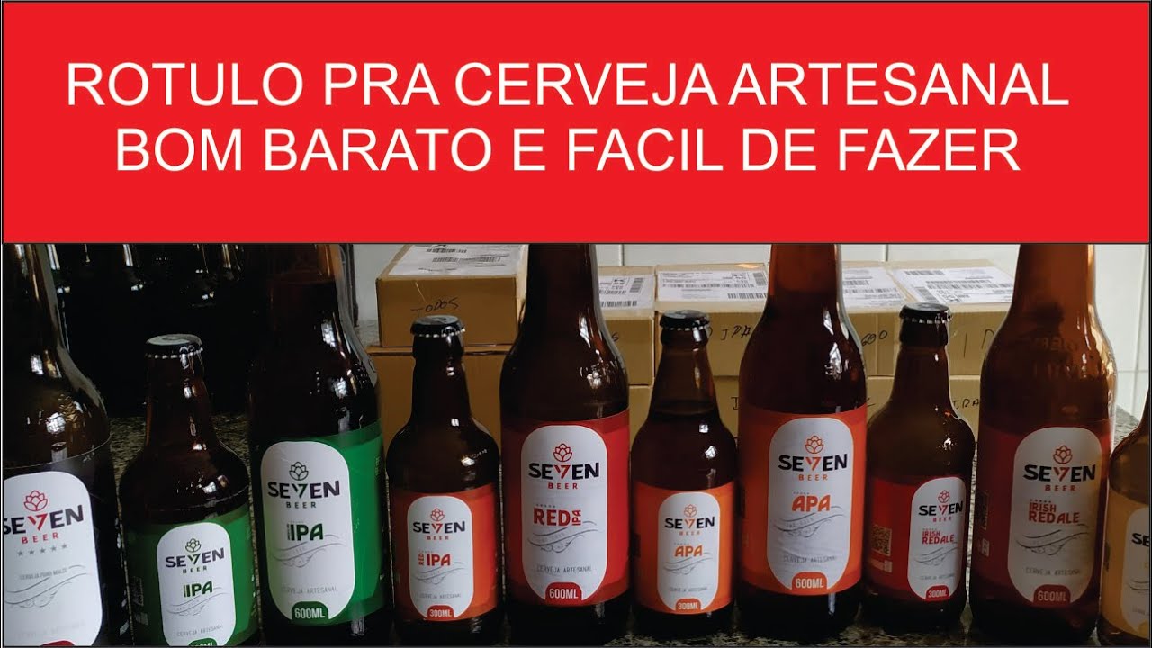 COMO FAZER ROTULO PARA CERVEJA ARTESANAL