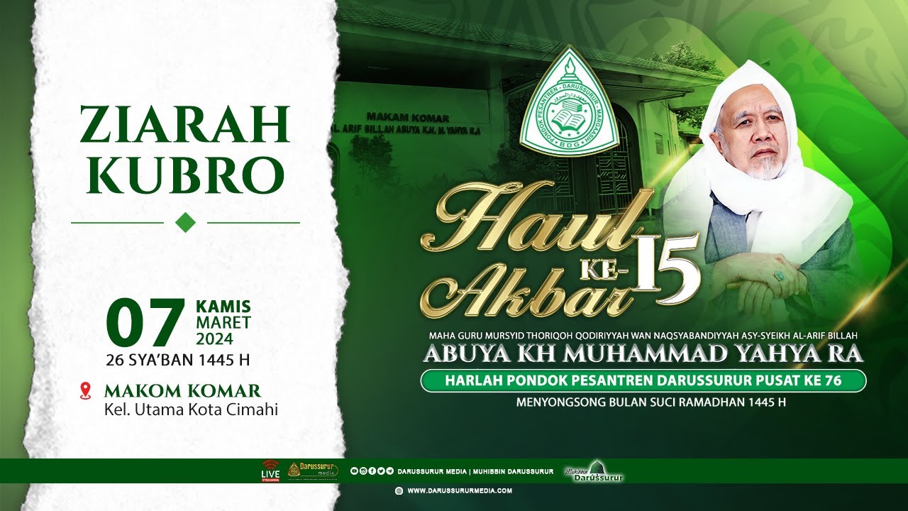 🔴[LIVE] ZIARAH KUBRO (Rangkaian Acara Haul Akbar ASY-SYEIKH AL-ARIF BILLAH ABUYA KH. M. YAHYA RA)