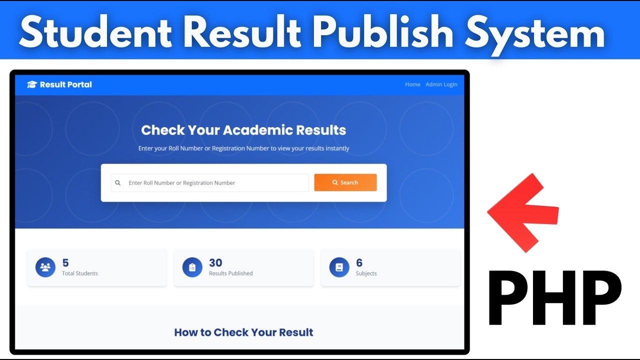 I Built a Student Result Publish System Using FREE AI (PHP Project)