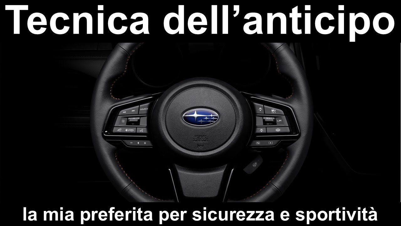 Sterzare con la tecnica dell'anticipo