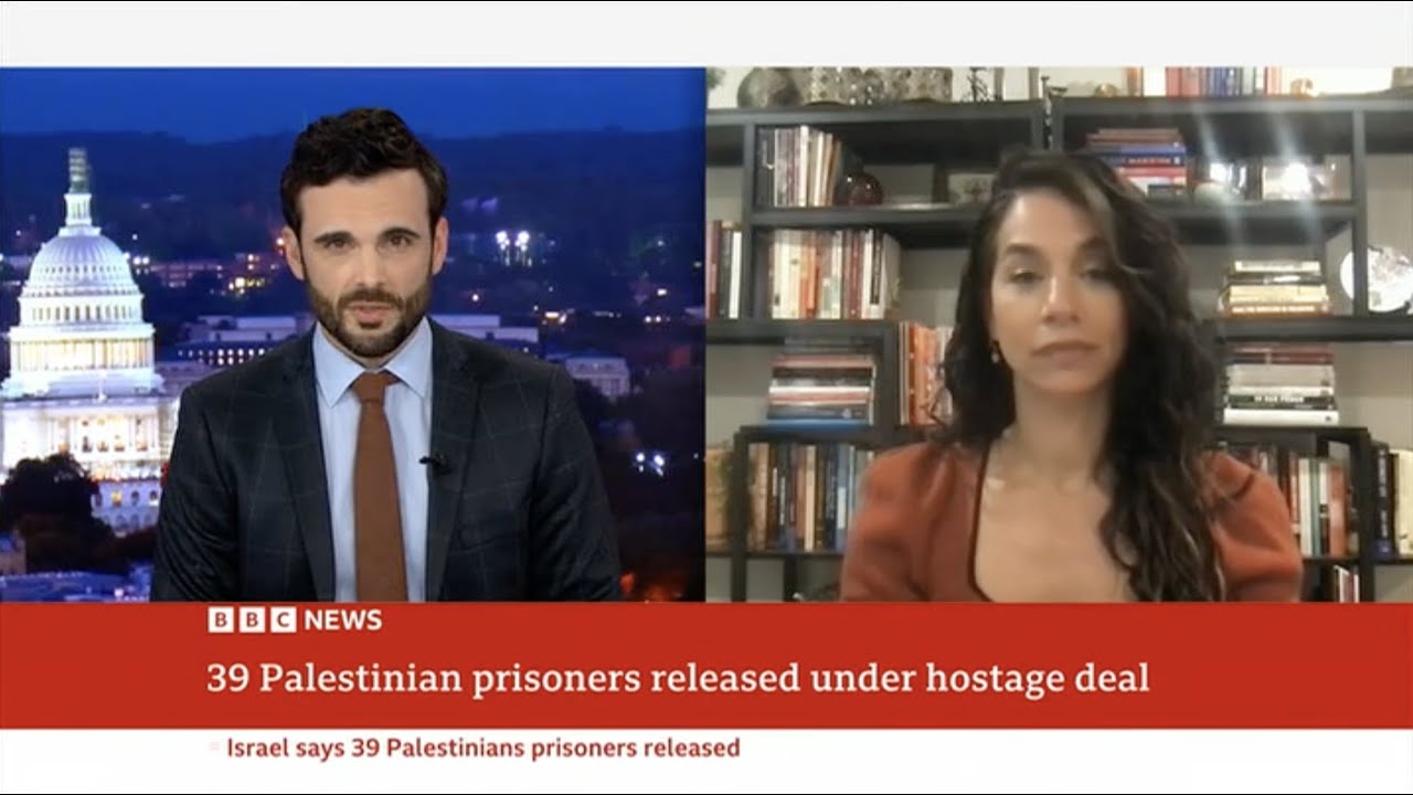 Noura Erakat Discusses Palestinian Prisoners' release on BBC