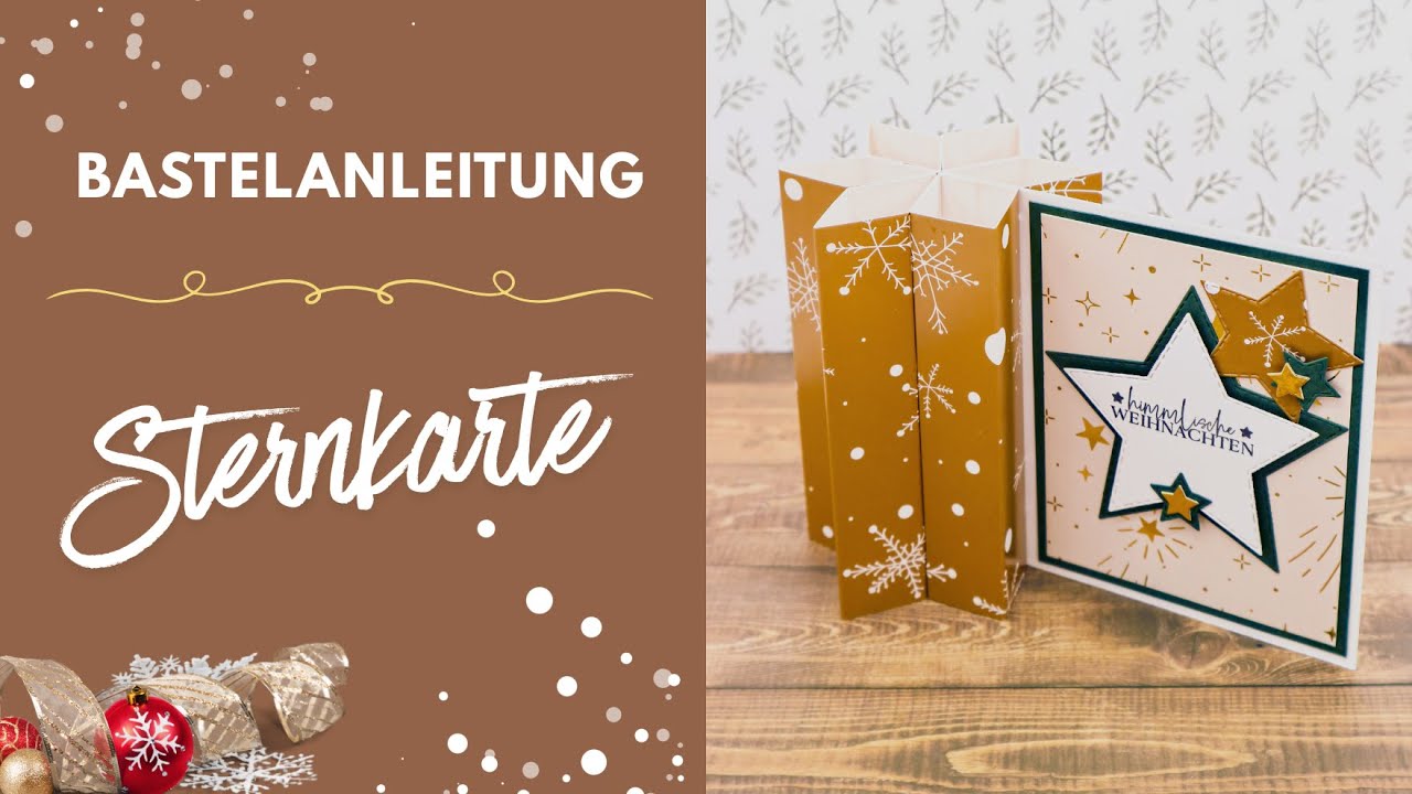 Bastelanleitung Sternkarte | Maßangaben in INCH
