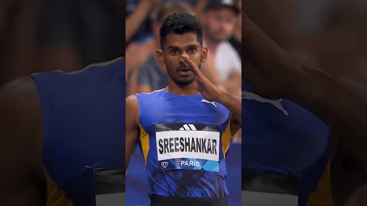 A top 3 finish for Sreeshankar (8.09m) at the Paris Diamond League.