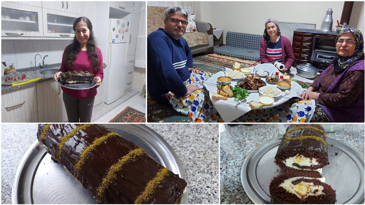 KIZIMDAN RULO PASTA🎂| EŞİME 10 PUANI VERDİM❗GÜNLÜK VLOG