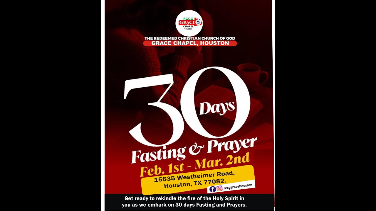 RCCG GRACE CHAPEL || MARCH 2ND 2026 || END OF 30 DAY PRYER AND FASTING ||
