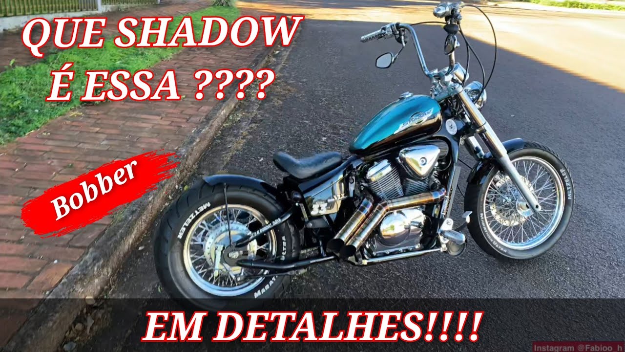 Shadow 600 bobber em detalhes / customizada