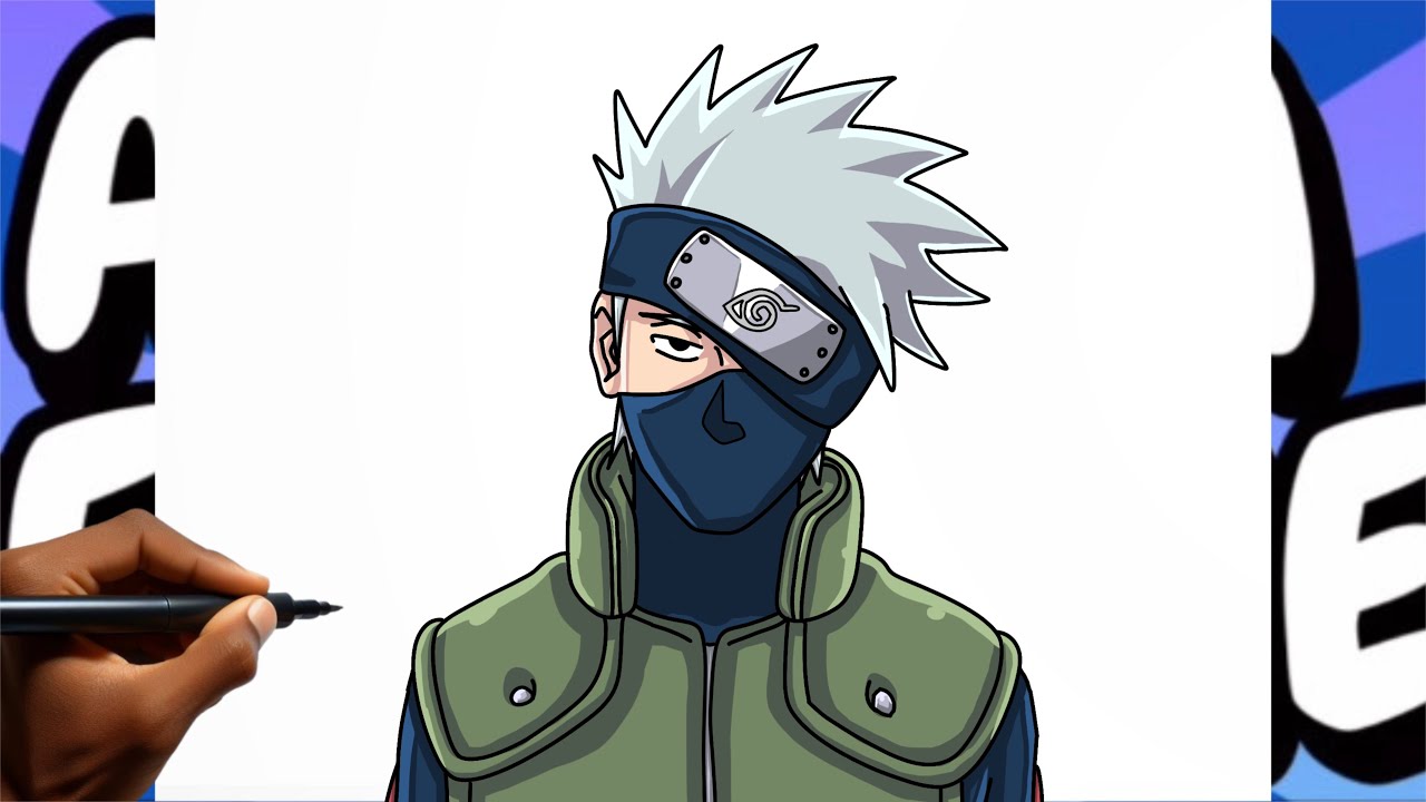 How to Draw kakashi Hatake (Naruto) Easy Step by step