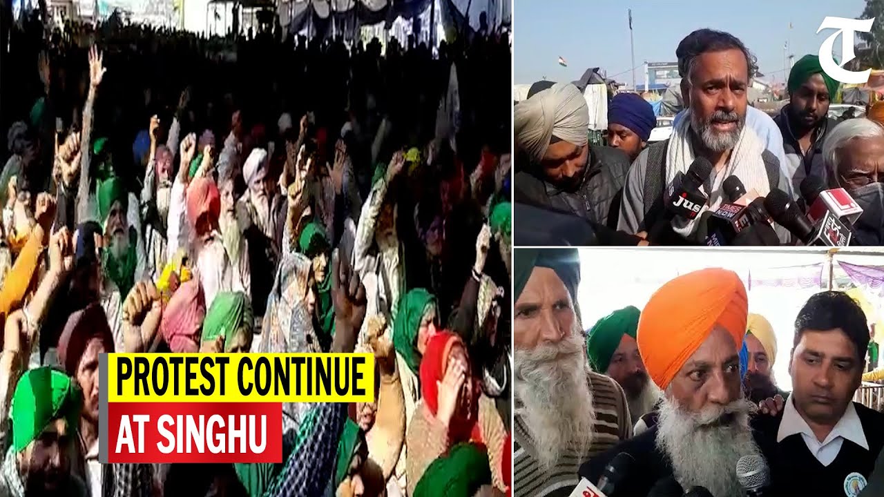 A day after the Republic day violence, protestors back at Singhu, blame miscreants for the trouble