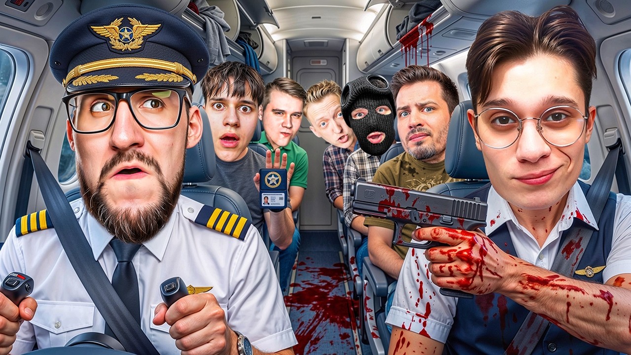7 ПАССАЖИРОВ vs 1 ПРЕДАТЕЛЬ! СПАСИ САМОЛЕТ за 10 МИНУТ! ЭТО НОВЫЙ AMONG US! (MAYDAY MAYDIE)