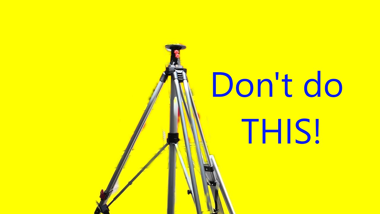 Telescoping tripod lesson learned