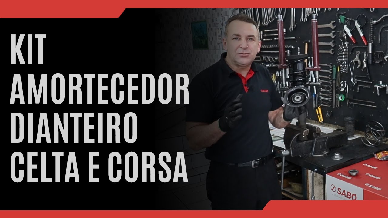 Como trocar kit amortecedor dianteiro Celta e Corsa | Kit del amortiguador delantero del Celta/Corsa