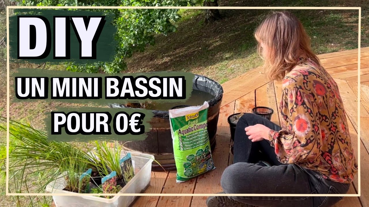 DIY I  ON FABRIQUE UN BASSIN POUR 0 EUROS !  Je vous explique tout