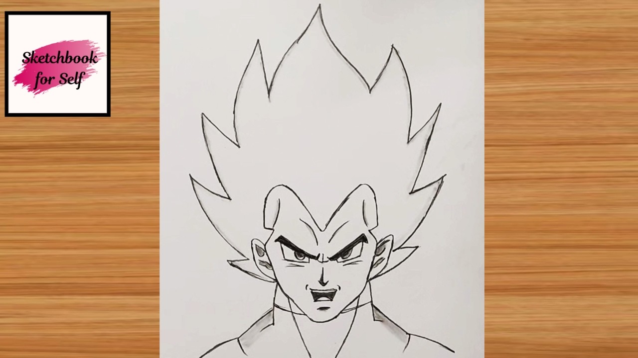 How to draw Vegeta timelapse DBZ Sketch Tutorial