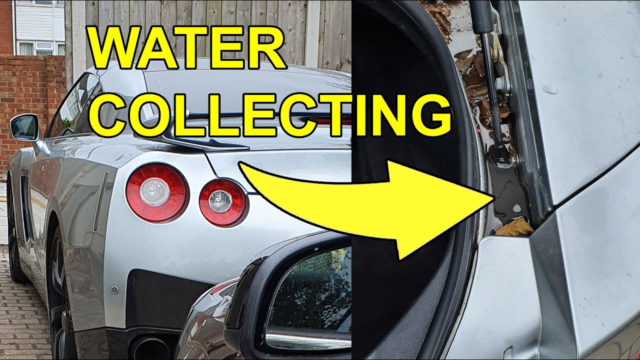 HOW TO: Clear water that is collecting in the boot / trunk area of Nissan R35 GTR