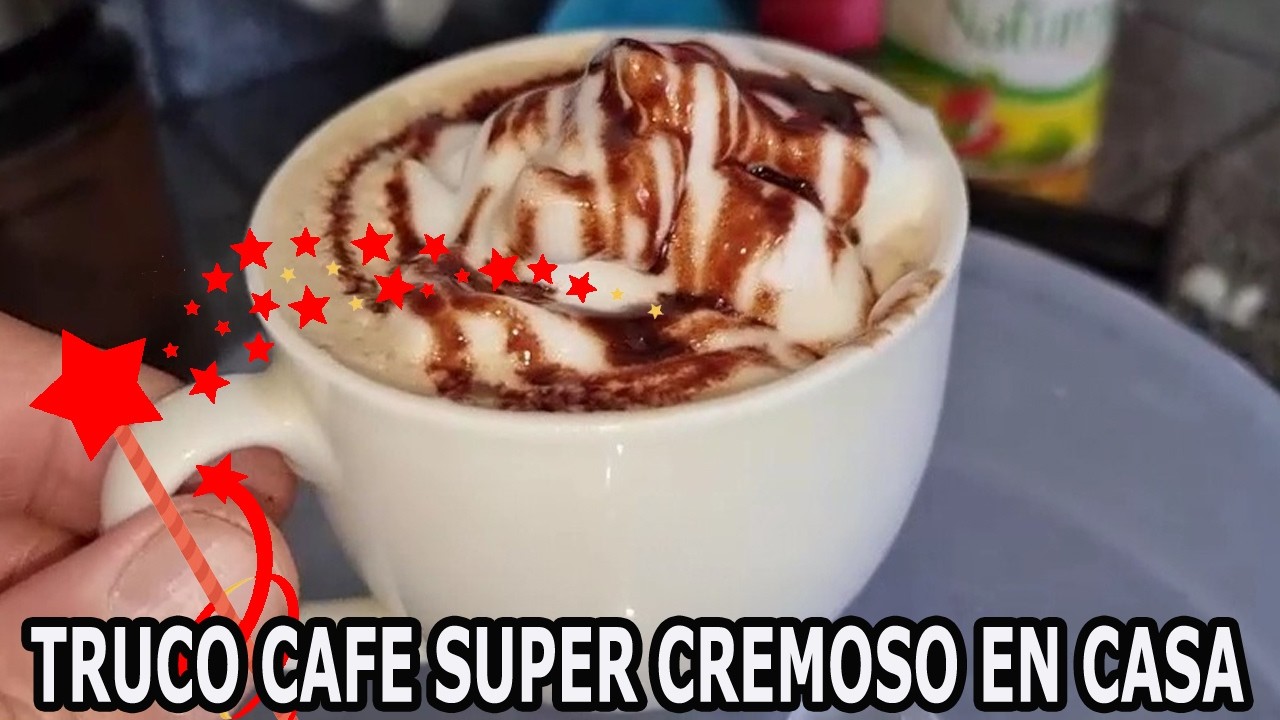 Truco Prepara el CAFE Mas Cremoso en Casa