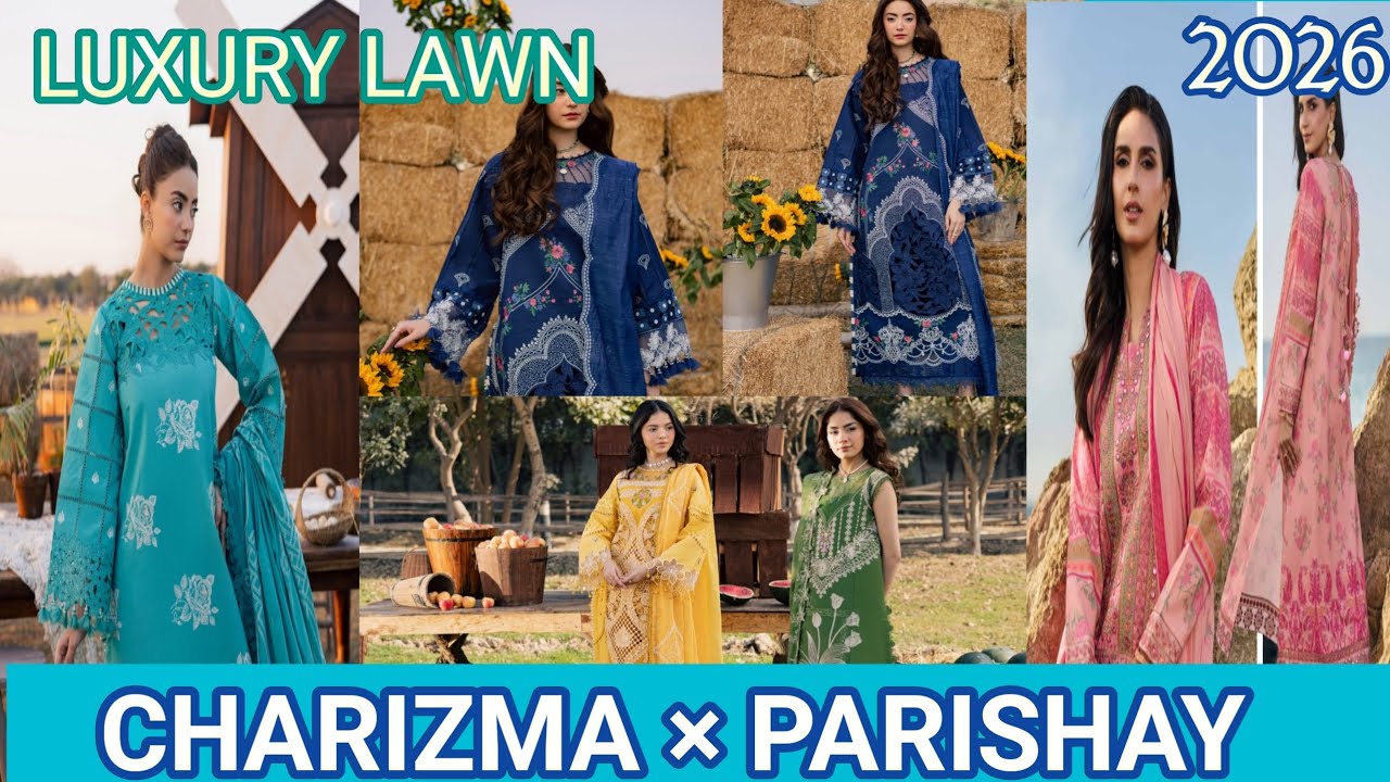 Charizma × Parishay New Summer Lawn Collection 2026 #viralvideo #foryou 