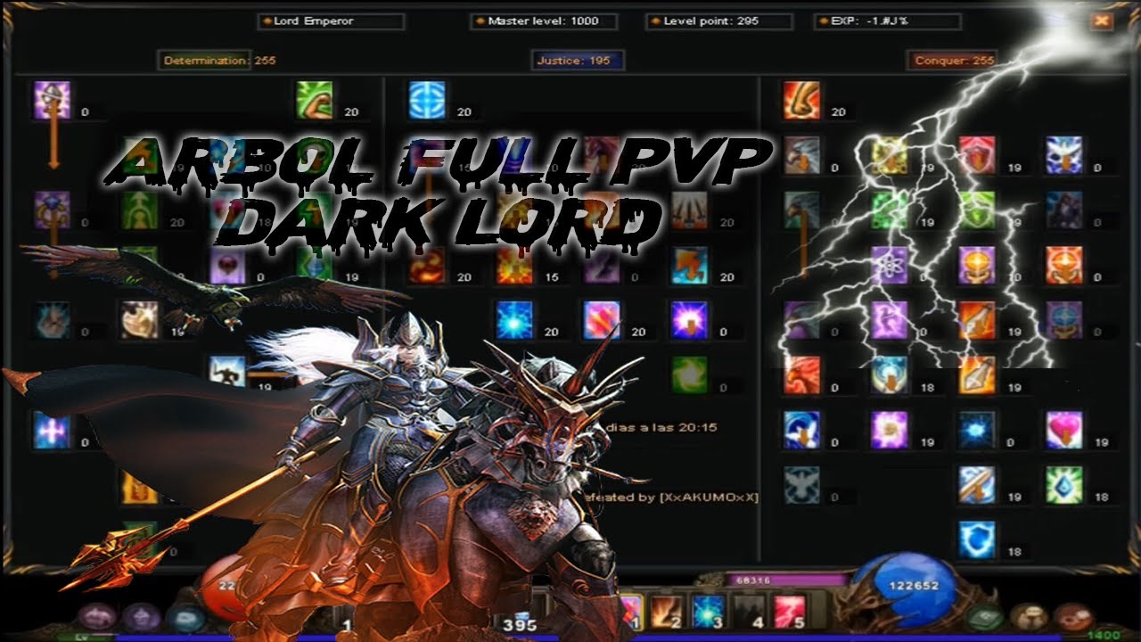 Guía Dark Lord Como subir Árbol de poderes de DL Season 6 Full PVP