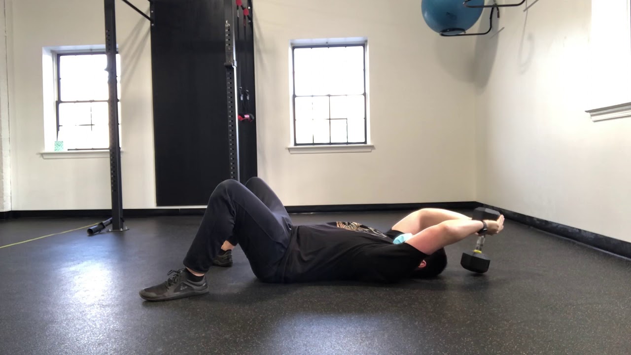Floor Dumbbell Pullover