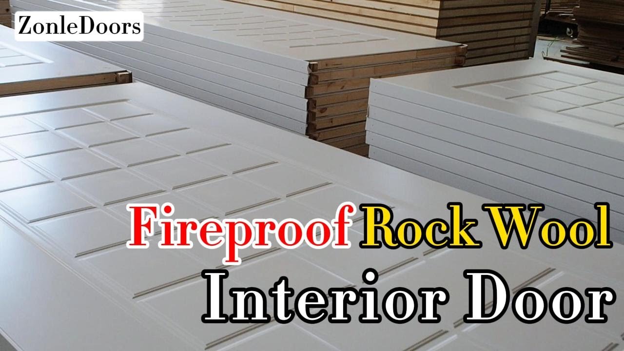 Fire Door Fatory Tour: Zonle 20mins 45mins Wooden Composite Fire Rated Exit Doors for Project Exit