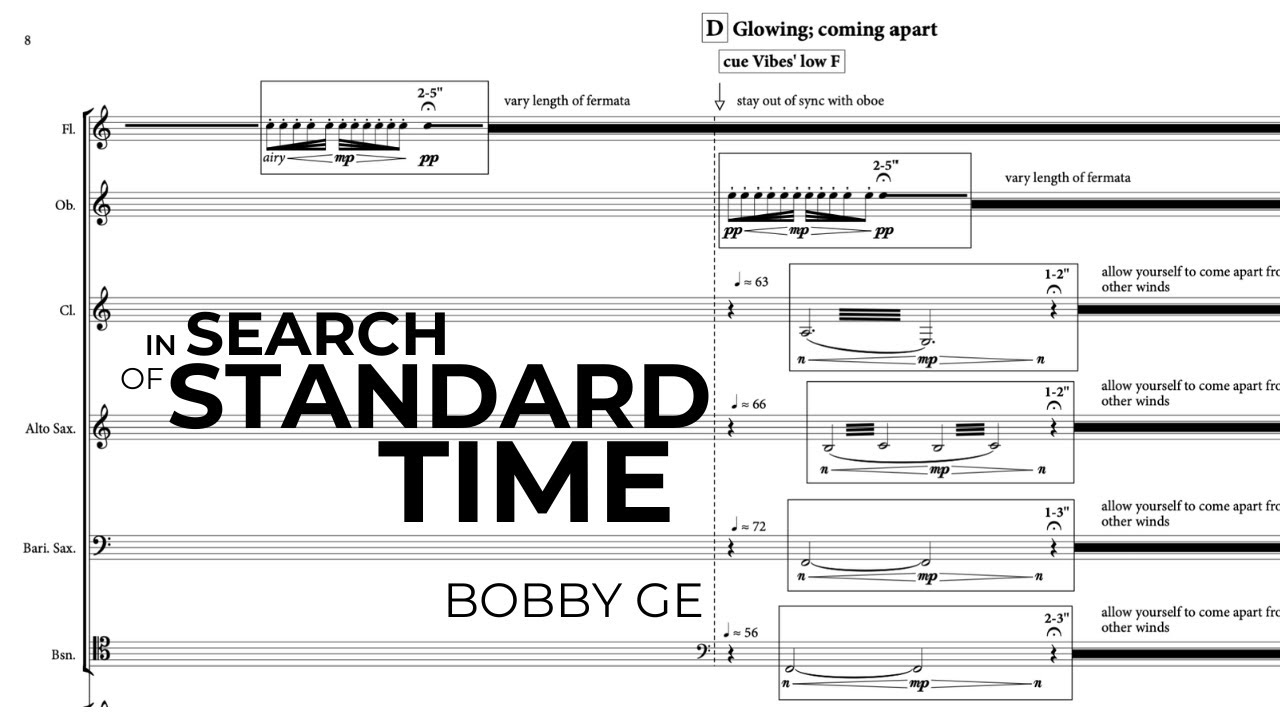 Bobby Ge - In Search of Standard Time, for soloists and chamber orchestra