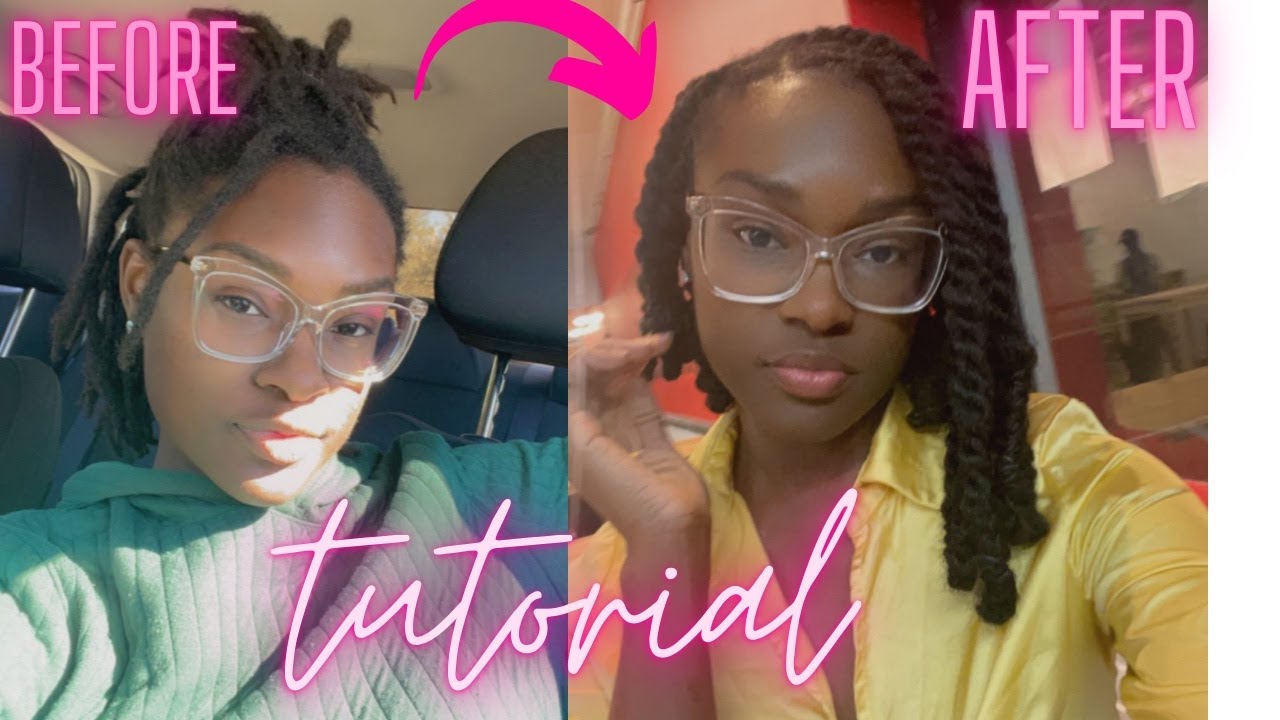 Two-strand twist over locs | Loc Bob tutorial | NO CROTCHET!