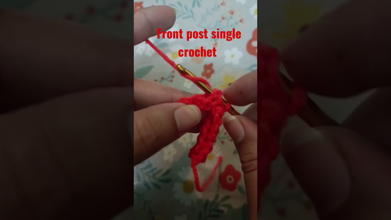 Front post single crochet (FPSC)