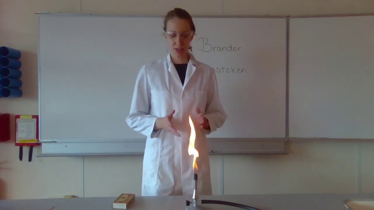 De brander aansteken