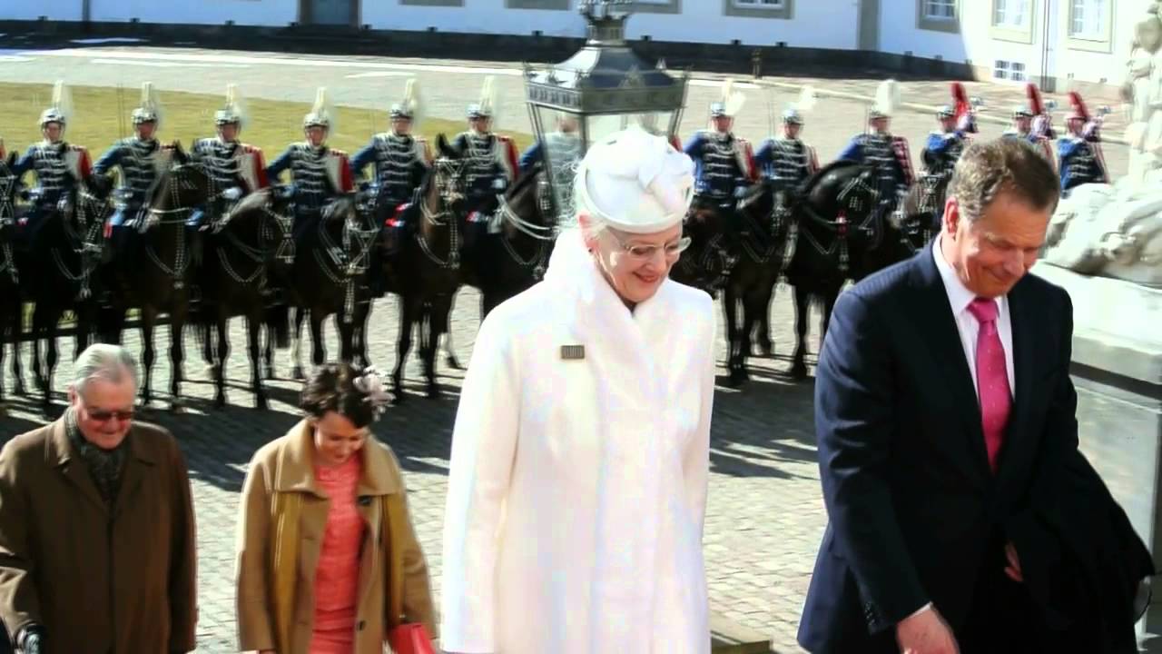 Statsbesøg fra Finland: Ankomst til Fredensborg Slot